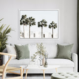 Shop Palm Villa Photo Canvas Art Print-Boho, Coastal, Green, Landscape, Photography, Photography Canvas Prints, Tropical, View All, White-framed wall decor artwork