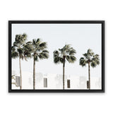 Shop Palm Villa Photo Canvas Art Print-Boho, Coastal, Green, Landscape, Photography, Photography Canvas Prints, Tropical, View All, White-framed wall decor artwork
