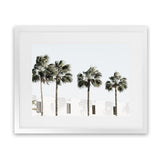 Shop Palm Villa Photo Art Print-Boho, Coastal, Green, Landscape, Photography, Tropical, View All, White-framed poster wall decor artwork