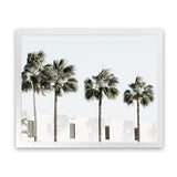 Shop Palm Villa Photo Art Print-Boho, Coastal, Green, Landscape, Photography, Tropical, View All, White-framed poster wall decor artwork