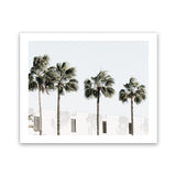 Shop Palm Villa Photo Art Print-Boho, Coastal, Green, Landscape, Photography, Tropical, View All, White-framed poster wall decor artwork
