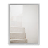 Shop Santorini Stairs Photo Canvas Art Print-Boho, Greece, Neutrals, Photography, Photography Canvas Prints, Portrait, View All-framed wall decor artwork