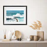 Shop Bondi Swimming Pool I Photo Art Print-Blue, Coastal, Green, Landscape, Photography, View All-framed poster wall decor artwork