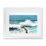 Shop Bondi Swimming Pool I Photo Art Print-Blue, Coastal, Green, Landscape, Photography, View All-framed poster wall decor artwork