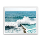 Shop Bondi Swimming Pool I Photo Art Print-Blue, Coastal, Green, Landscape, Photography, View All-framed poster wall decor artwork