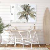 Shop Palm Hotel Photo Canvas Art Print-Boho, Coastal, Green, Landscape, Photography, Photography Canvas Prints, Tropical, View All, White-framed wall decor artwork