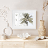 Shop Palm Hotel Photo Art Print-Boho, Coastal, Green, Landscape, Photography, Tropical, View All, White-framed poster wall decor artwork