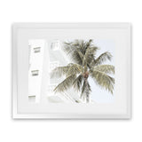 Shop Palm Hotel Photo Art Print-Boho, Coastal, Green, Landscape, Photography, Tropical, View All, White-framed poster wall decor artwork