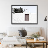 Shop White Spanish Church Photo Canvas Art Print-Boho, Greece, Horizontal, Landscape, Photography Canvas Prints, Rectangle, View All, White-framed wall decor artwork