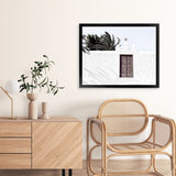 Shop White Spanish Church Photo Art Print-Boho, Greece, Horizontal, Landscape, Photography, Rectangle, View All, White-framed poster wall decor artwork