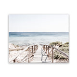 Shop Beach Path I Photo Art Print-Brown, Coastal, Horizontal, Landscape, Neutrals, Photography, Rectangle, View All, White-framed poster wall decor artwork