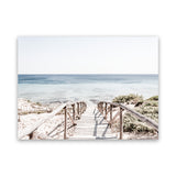 Shop Beach Path I Photo Canvas Art Print-Brown, Coastal, Horizontal, Landscape, Neutrals, Photography, Photography Canvas Prints, Rectangle, View All, White-framed wall decor artwork