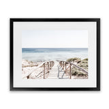 Shop Beach Path I Photo Art Print-Brown, Coastal, Horizontal, Landscape, Neutrals, Photography, Rectangle, View All, White-framed poster wall decor artwork