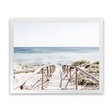 Shop Beach Path I Photo Art Print-Brown, Coastal, Horizontal, Landscape, Neutrals, Photography, Rectangle, View All, White-framed poster wall decor artwork