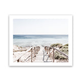 Shop Beach Path I Photo Art Print-Brown, Coastal, Horizontal, Landscape, Neutrals, Photography, Rectangle, View All, White-framed poster wall decor artwork