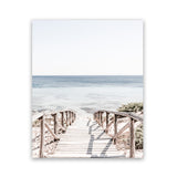 Shop Beach Path II Photo Art Print-Boho, Brown, Coastal, Neutrals, Photography, Portrait, Rectangle, View All, White-framed poster wall decor artwork