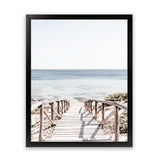 Shop Beach Path II Photo Art Print-Boho, Brown, Coastal, Neutrals, Photography, Portrait, Rectangle, View All, White-framed poster wall decor artwork