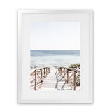 Shop Beach Path II Photo Art Print-Boho, Brown, Coastal, Neutrals, Photography, Portrait, Rectangle, View All, White-framed poster wall decor artwork