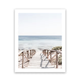 Shop Beach Path II Photo Art Print-Boho, Brown, Coastal, Neutrals, Photography, Portrait, Rectangle, View All, White-framed poster wall decor artwork