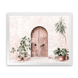 Shop Pink Villa Photo Art Print-Boho, Coastal, Landscape, Moroccan Days, Photography, Pink, View All-framed poster wall decor artwork