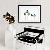 Shop Row Of Palms Photo Art Print-Boho, Coastal, Green, Landscape, Photography, Tropical, View All, White-framed poster wall decor artwork