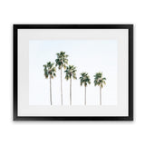 Shop Row Of Palms Photo Art Print-Boho, Coastal, Green, Landscape, Photography, Tropical, View All, White-framed poster wall decor artwork