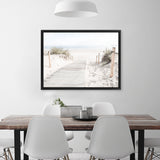 Shop Coastal Walk Photo Canvas Art Print-Boho, Coastal, Landscape, Photography, Photography Canvas Prints, Tropical, View All, White-framed wall decor artwork