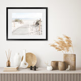 Shop Coastal Walk Photo Art Print-Boho, Coastal, Landscape, Neutrals, Photography, View All, White-framed poster wall decor artwork