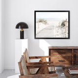 Shop Coastal Walk Photo Art Print-Boho, Coastal, Landscape, Neutrals, Photography, View All, White-framed poster wall decor artwork