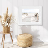 Shop Coastal Walk Photo Art Print-Boho, Coastal, Landscape, Neutrals, Photography, View All, White-framed poster wall decor artwork