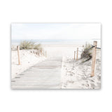Shop Coastal Walk Photo Canvas Art Print-Boho, Coastal, Landscape, Photography, Photography Canvas Prints, Tropical, View All, White-framed wall decor artwork