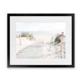Shop Coastal Walk Photo Art Print-Boho, Coastal, Landscape, Neutrals, Photography, View All, White-framed poster wall decor artwork