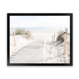 Shop Coastal Walk Photo Art Print-Boho, Coastal, Landscape, Neutrals, Photography, View All, White-framed poster wall decor artwork