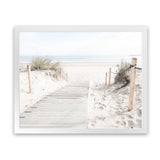Shop Coastal Walk Photo Art Print-Boho, Coastal, Landscape, Neutrals, Photography, View All, White-framed poster wall decor artwork
