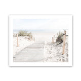 Shop Coastal Walk Photo Art Print-Boho, Coastal, Landscape, Neutrals, Photography, View All, White-framed poster wall decor artwork