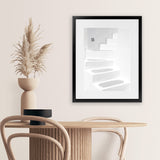 Shop Santorini White Steps I Photo Art Print-Coastal, Greece, Photography, Portrait, View All, White-framed poster wall decor artwork