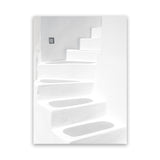Shop Santorini White Steps I Photo Canvas Art Print-Coastal, Greece, Photography, Photography Canvas Prints, Portrait, View All, White-framed wall decor artwork