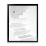 Shop Santorini White Steps I Photo Art Print-Coastal, Greece, Photography, Portrait, View All, White-framed poster wall decor artwork