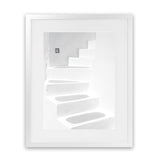 Shop Santorini White Steps I Photo Art Print-Coastal, Greece, Photography, Portrait, View All, White-framed poster wall decor artwork