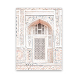 Shop Bohemian Window Photo Canvas Art Print-Boho, Moroccan Days, Neutrals, Photography, Photography Canvas Prints, Pink, Portrait, View All-framed wall decor artwork