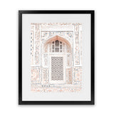 Shop Bohemian Window Photo Art Print-Boho, Moroccan Days, Neutrals, Photography, Pink, Portrait, View All-framed poster wall decor artwork