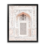 Shop Bohemian Window Photo Art Print-Boho, Moroccan Days, Neutrals, Photography, Pink, Portrait, View All-framed poster wall decor artwork
