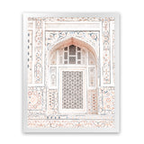 Shop Bohemian Window Photo Art Print-Boho, Moroccan Days, Neutrals, Photography, Pink, Portrait, View All-framed poster wall decor artwork