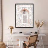 Shop Bohemian Window Photo Canvas Art Print-Boho, Moroccan Days, Neutrals, Photography, Photography Canvas Prints, Pink, Portrait, View All-framed wall decor artwork