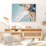 Shop Low Tide Photo Canvas Art Print-Blue, Brown, Coastal, Green, Photography, Photography Canvas Prints, View All-framed wall decor artwork