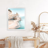 Shop Amalfi Village I Photo Art Print-Amalfi Coast Italy, Blue, Coastal, Green, Photography, Portrait, View All-framed poster wall decor artwork