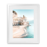 Shop Amalfi Village I Photo Art Print-Amalfi Coast Italy, Blue, Coastal, Green, Photography, Portrait, View All-framed poster wall decor artwork