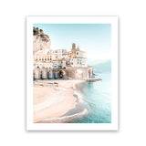Shop Amalfi Village I Photo Art Print-Amalfi Coast Italy, Blue, Coastal, Green, Photography, Portrait, View All-framed poster wall decor artwork