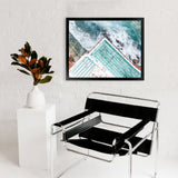 Shop Bondi Pool Aerial IV Photo Art Print-Blue, Coastal, Green, Landscape, Photography, Tropical, View All-framed poster wall decor artwork