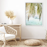 Shop Palm Shade Photo Canvas Art Print-Boho, Coastal, Green, Photography, Photography Canvas Prints, Portrait, Tropical, View All-framed wall decor artwork